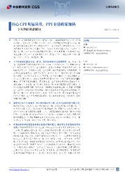 3月物价数据解读：核心CPI明显回升，PPI有待政策加码