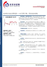 流动性与仓位周观察——4月第3期：资金流出放缓