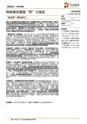 “新秩序”研究系列二：特朗普的美国“梦”与现实