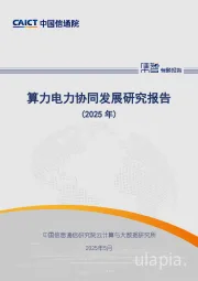 算力电力协同发展研究报告（2025年）