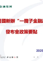 5月7日国新办“一揽子金融政策”发布会政策要点