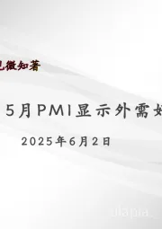 宏观月报：5月PMI显示外需好于内需