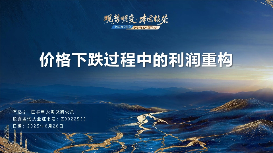 价格下跌过程中的利润重构