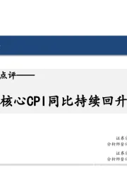 6月通胀数据点评:核心CPI同比持续回升