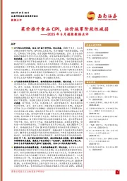 2025年6月通胀数据点评：菜价推升食品CPI，油价拖累阶段性减弱