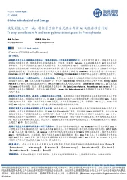 政策刺激又下一城,特朗普于宾夕法尼亚公布新AI及能源投资计划