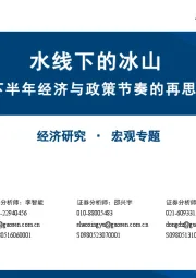 下半年经济与政策节奏的再思考：水线下的冰山