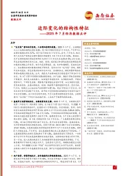 2025年7月经济数据点评：边际变化的结构性特征