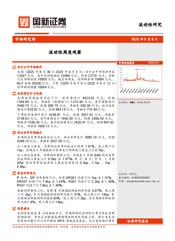 流动性周度观察