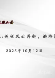 宏观周报：关税风云再起，避险情绪升温