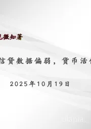 宏观周报：信贷数据偏弱，货币活化程度提升