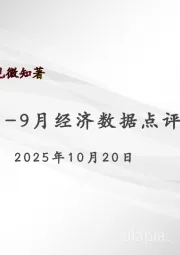 1-9月经济数据点评