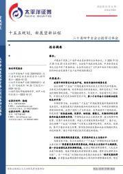 二十届四中全会公报学习体会：十五五规划，新展望新征程