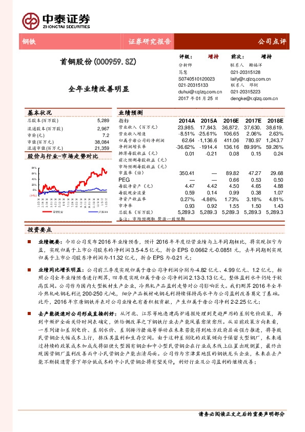 全年业绩改善明显
