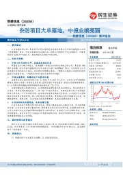 简评报告：安防项目大单落地，中报业绩亮丽