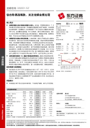 钛白粉易涨难跌，关注龙蟒业绩兑现