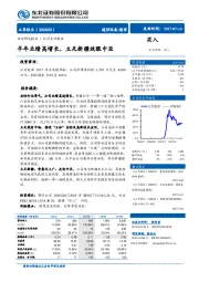 半年业绩高增长，立足新疆放眼中亚