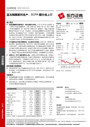 湿法隔膜顺利投产，BOPA膜价格上行