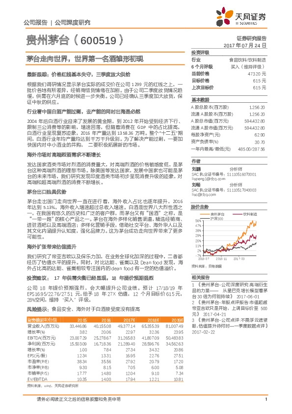 茅台走向世界，世界第一名酒雏形初现