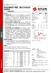 业绩快报点评：中报业绩略低于预期，看好公司未来的长期发展