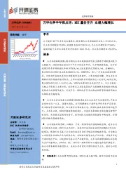 万华化学半年报点评：MDI量价齐升 业绩大幅增长