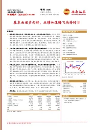 基本面逐步向好，业绩加速腾飞尚待时日