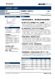 2017年半年报点评：业绩持续稳增长，新领域布局积极推进