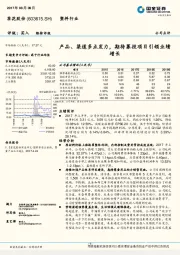 产品、渠道多点发力，期待募投项目引领业绩增长