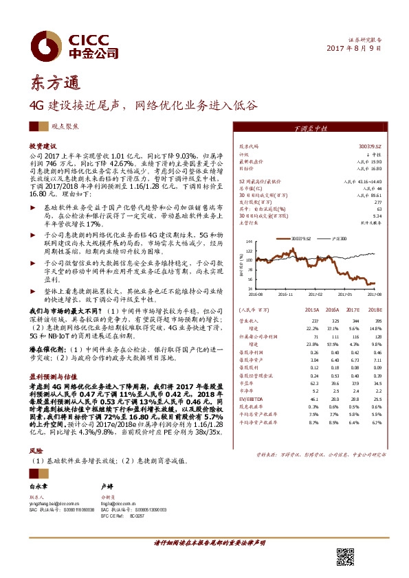 4G建设接近尾声，网络优化业务进入低谷
