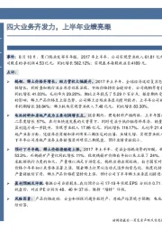四大业务齐发力,上半年业绩亮眼