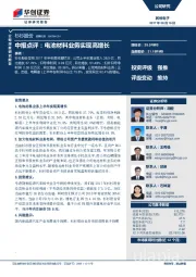中报点评：电池材料业务实现高增长