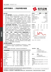 业绩平稳增长，二线品种逐步放量