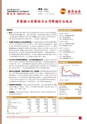 多重核心优势助力公司跨越行业低点