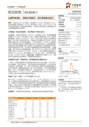 业绩持续增长、渠道布局顺利，股权激励彰显信心