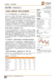 半年报点评：二季度收入增速放缓，看好企业发展前景