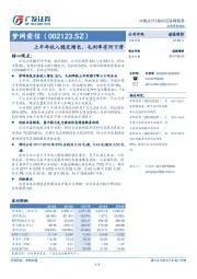 上半年收入稳定增长、毛利率有所下滑