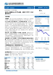 油价上涨影响上半年业绩，看好下半年DMC量价齐升