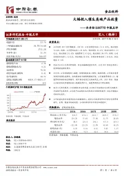 中报点评：大幅投入催生高端产品放量