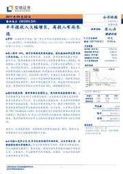 半年报收入大幅增长，高投入布局长远