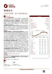 业绩符合预期,海外业务增势迅猛