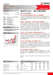 磁材景气回升，Q2业绩超预期