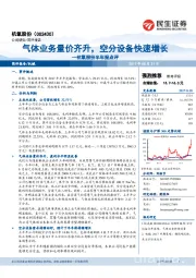 半年报点评：气体业务量价齐升，空分设备快速增长