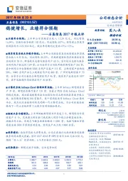 石基信息2017中报点评：稳健增长，业绩符合预期