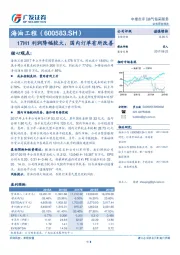 17H1利润降幅较大，国内订单有所改善