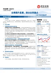 2017年半年报点评：业绩提升显著， 国企改革重点