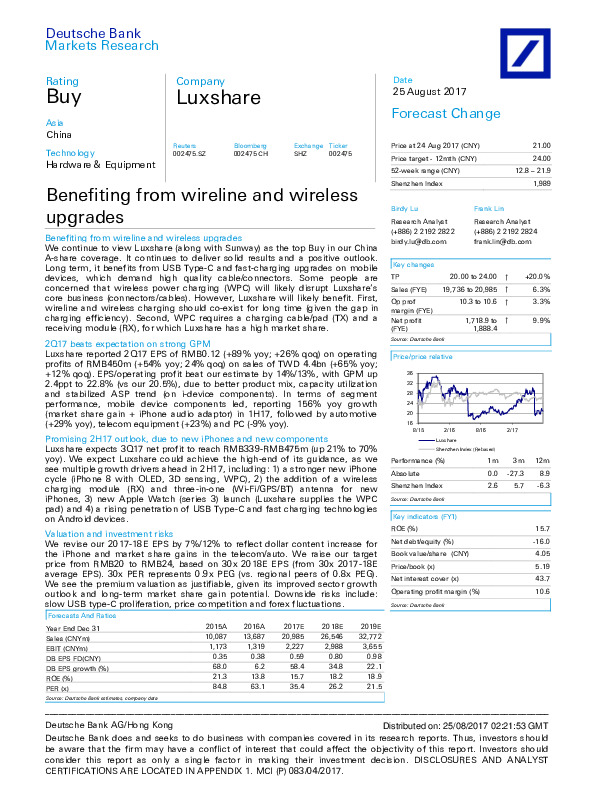 Benefiting from wireline and wireless upgrades