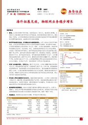 海外拓展见效，物联网业务稳步增长