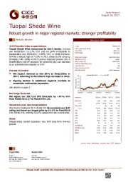 Robust growth in major regional markets; stronger profitability