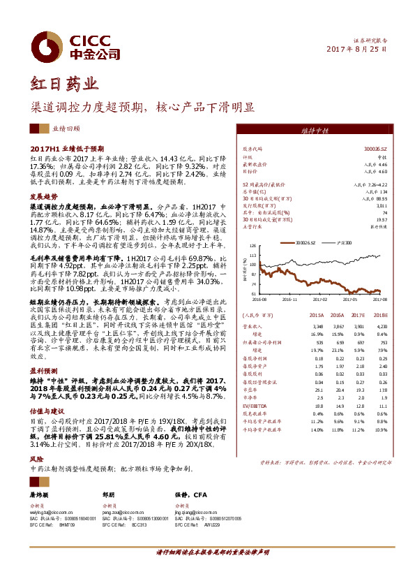 渠道调控力度超预期，核心产品下滑明显