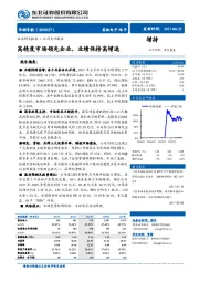 高精度市场领先企业，业绩保持高增速